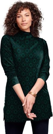 Roaman's Ultimate Mockneck Tunic in Emerald Green at Nordstrom, Size Medium