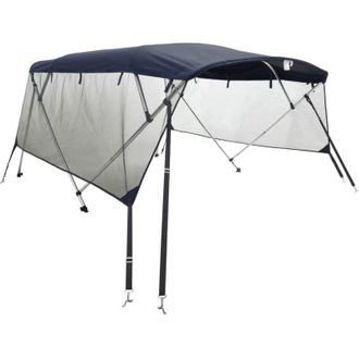 vidaXL Toldo Bimini 4 Arcos Con Paredes Laterales De Malla Vidaxl