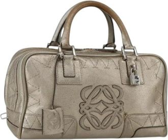Loewe Pre-owned Handbags, female, Yellow, Size: ONE SIZE Pre-owned Leather Handbag