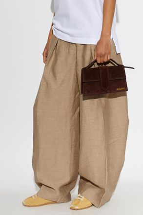 Jacquemus Leather Bambino Bag, Womens, Brown