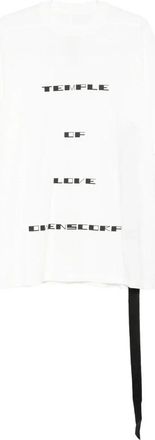 Rick Owens Jumbo SS T-Shirt - Dames - T-shirts - Wit - M - Katoen - Tops