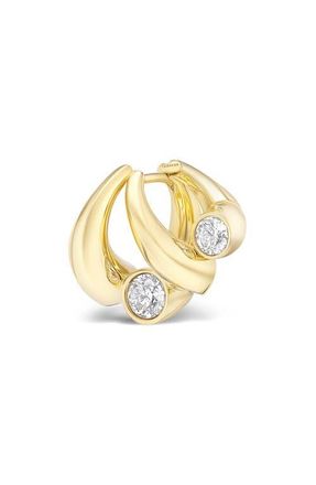 Tabayer Oera Edition 3 Diamond Cluster Hoop Earrings in Yellow Gold at Nordstrom