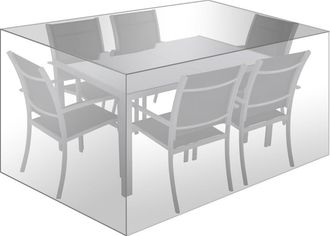 Woltu Funda Protectora De Muebles Jard&iacute;n Cubierta De Conjunto De Muebles Pe Funda Para Sof&aacute; Exterior Impermeable Anti-uv A Prueba De Polvo Y Viento 242x162x
