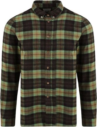 Paul Smith Camisa de Cuadros con Cuello Americano Recto - Shirts - Hombre - Verde - XL