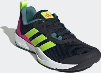 adidas Trainingsschuh ADIDAS PERFORMANCE RAPIDMOVE 2, Herren, Gr. 44,5, schwarz (core schwarz, lucid lemon, shock pink), Textil, Schuhe Trainingsschuh