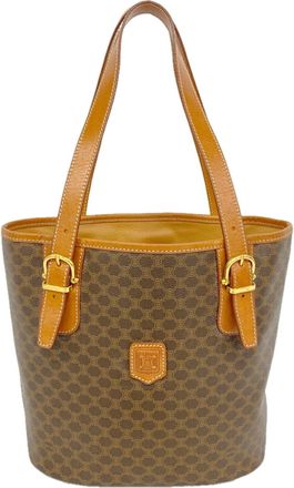 Celine Brown Pvc Tote Bag (Pre-Owned)
