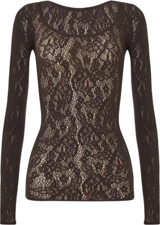 Wolford Mujer, Camisetas, Marr&oacute;n, Talla: XS