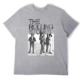Generic Classic Rock Music Graphic Cotton Mens T-Shirt - Inspired by Iconic Rock Bands Gray-Style L