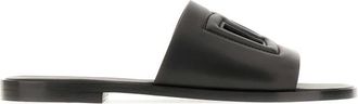 Dolce & Gabbana Schoenen, Heren, Zwart, 41 EU, Leer, Comfortabele Sandalen voor Dagelijks Gebruik