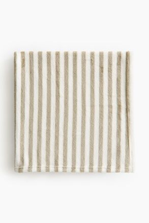 H&M Gestreifte Fleecedecke - Green