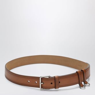 Miu Miu Cintura in pelle di vitello cognac con ganci