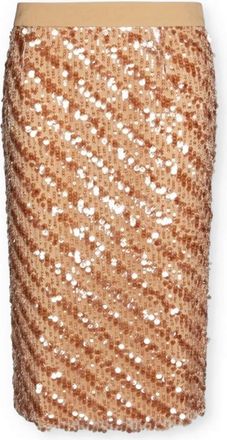 Elena Miro Mujer, Faldas, Beige, Talla: 2XL