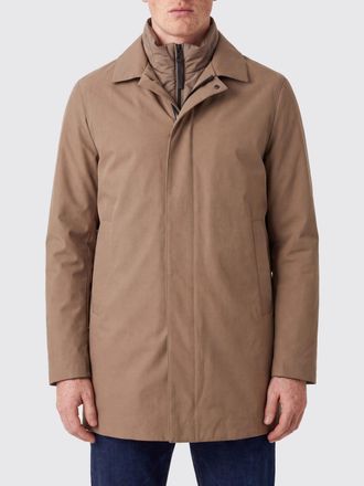 People of Shibuya Parka corto in microfibra spalmata con collo alto