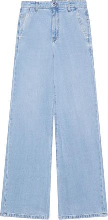 GCDS Wide Jeans - Dames - Loose Fit Jeans - Blauw - W24 - Katoen - Jeans
