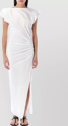 Isabel Marant draped cotton maxi dress pleats