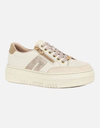 Rieker Womens Mesmerize Womens Trainers - Off Wht Lea Musc - Size: 6.5