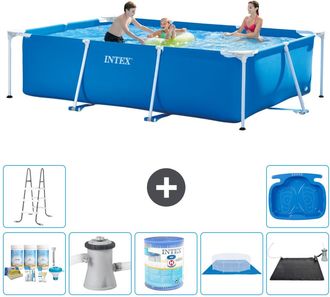 Intex Piscina Con Estructura Rectangular - 300x200x75 Cm - 7-piezas S30205