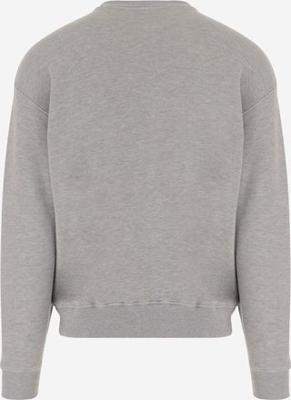 Autry Womens Cotton Sweatshirt With Embroidered Logo Grey Top