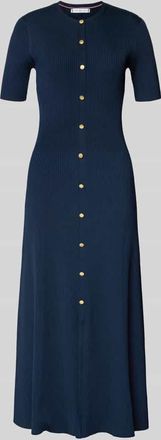 Tommy Hilfiger Eng anliegendes Freizeitkleid aus Viskose-Mix in Marine, Gr&ouml;&szlig;e XL