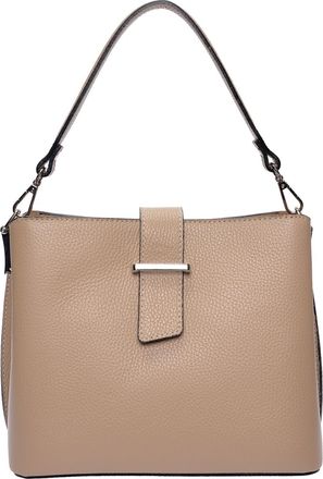 Isabella Rhea Beige Rundleer Tas