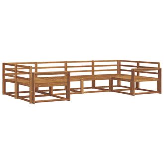 vidaXL Conjunto De Sof&aacute;s De Exterior 6 Pcs Natural Vidaxl