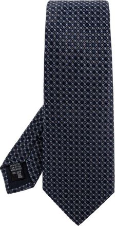 Giorgio Armani Accessoires, Heren, Blauw, ONE Size, Zijden Stropdas