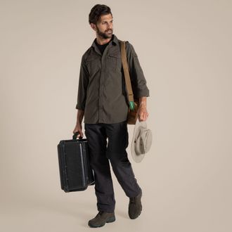 Craghoppers Heren Adventure III Nosilife shirt met lange mouwen (Bosgroen)