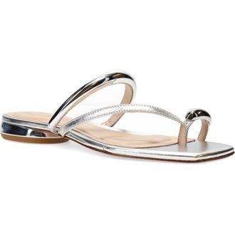Pelle Moda Ondra Slide Sandal in Silver at Nordstrom Rack, Size 9.5