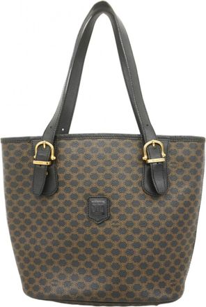 Celine Black Brown Pvc Tote Bag (Pre-Owned)