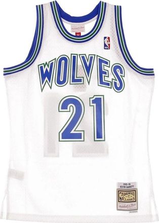 Mitchell & Ness Vintage Basketball Jersey Kevin Garnett 1995 - Heren - Fitness - Veelkleurig - S - Wol - Fitness