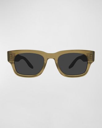 Barton Perreira Dondi 50.5mm Rectangular Acetate Sunglasses
