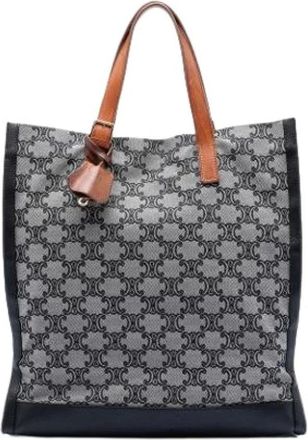 Celine Pre-owned Tote Bags, female, Gray, Size: ONE SIZE Pre-owned Canvas Tote