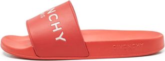 Givenchy Sandali slides con logo - Rosso