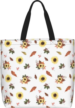 Generic Women Handbag Sunflower Ladies Shopping Shoulder Bag Fashion Reusable Crossbody Bags, For Work, School, Daily, Swim, Holiday