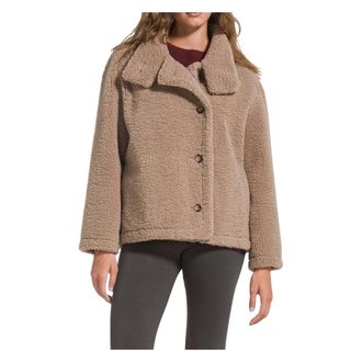 Deha Giaccone Teddy effetto scamosciato - - Sport - Donna - Marrone - XS