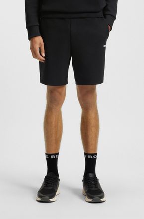 Boss Green by Hugo Boss Sweatshorts BOSS GREEN Shorts Zone, Herren, Gr. XXL, N-Gr, schwarz (schwarz001), Sweatware, Obermaterial: 62% Baumwolle, 33% Polyester, 5% Elasthan, u