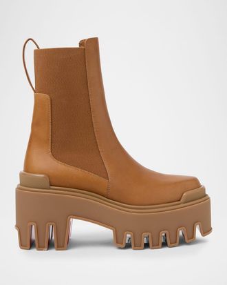 Christian Louboutin 80mm Marcharcroc Platform Leather Chelsea Boots