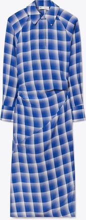 Tory Burch Womens Plaid Viscose Shirtdress, size 10