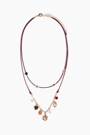 H&M Zweireihige Schnurkette - Red