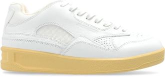 Jil Sander Low-Top Sneaker - Dames - Sneakers - Wit - 41 EU - Leer - Schoenen