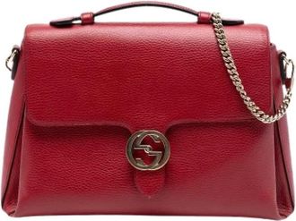 Gucci Pre-owned Handbags, female, Red, Size: ONE SIZE Pre-owned Satchel