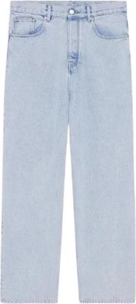 Dr&ocirc;le de Monsieur Le Jean Baggy D&eacute;lav&eacute; - Heren - Regular Fit Jeans - Blauw - L - Katoen - Jeans