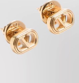 Valentino Garavani metal ovalette earrings