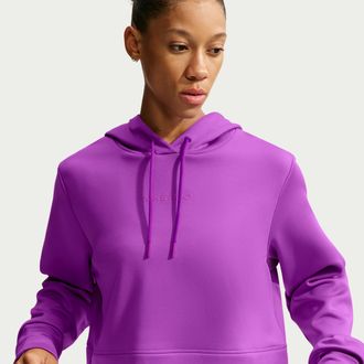 Nike Womens Nike Pro Sculpt Dri-FIT Hoodie in Purple | IU1109-551