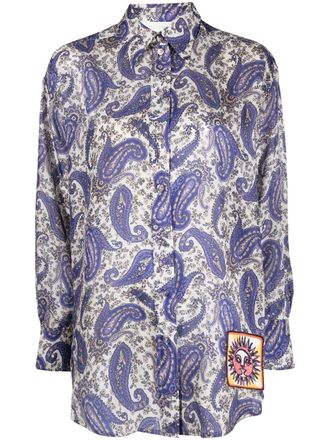 Zimmermann Devi paisley-print silk shirt - women - Silk - 2 - Neutrals