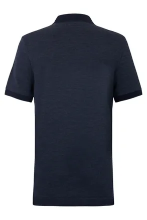HUGO BOSS Mens Short-Sleeve Cotton Polo Blue Shirts T-shirts And Polos
