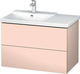 Duravit Duravit L-cube Mueble De Pared De 820mm De Ancho, Profundidad 481, 2 Cajones, Cabe p3 Comfort Art&iacute;culo 233385, Cuenca Izquierda, Color: Albaricoque Pe