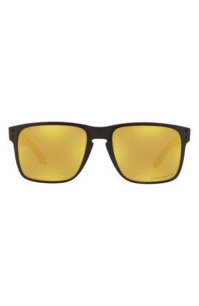 Oakley Holbrook XL 59mm Prizm Polarized Sunglasses in Matte Black/Prizm 24K at Nordstrom