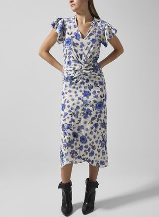 Isabel Marant Womens Terenae ruched silk dress