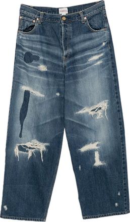 Bows & Arrows Gerafelde jeans - Blauw